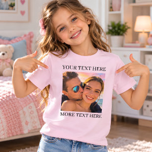 T-shirt Photo et texte personnalisés