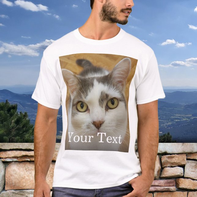 T-shirt Photo Et Texte Personnalisés (Créateur téléchargé)