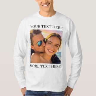 T-shirt Photo et Texte Personnalisés