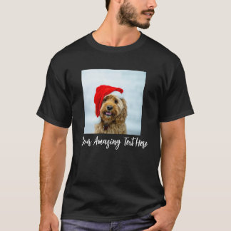 T-shirt Photo et texte personnalisés moderne Anniversaire 