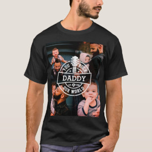 T-shirt Photo Fête des pères You Rock Our World Cool Black