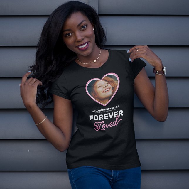 T-shirt Photo funéraire commémorative pour toujours adorée (Créateur téléchargé)