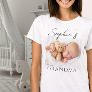 T-shirt Photo grand-mère personnalisée