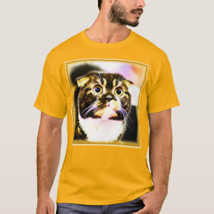 T-shirt Photo Hilarious d'un Chat Drôle. Commandez dès mai