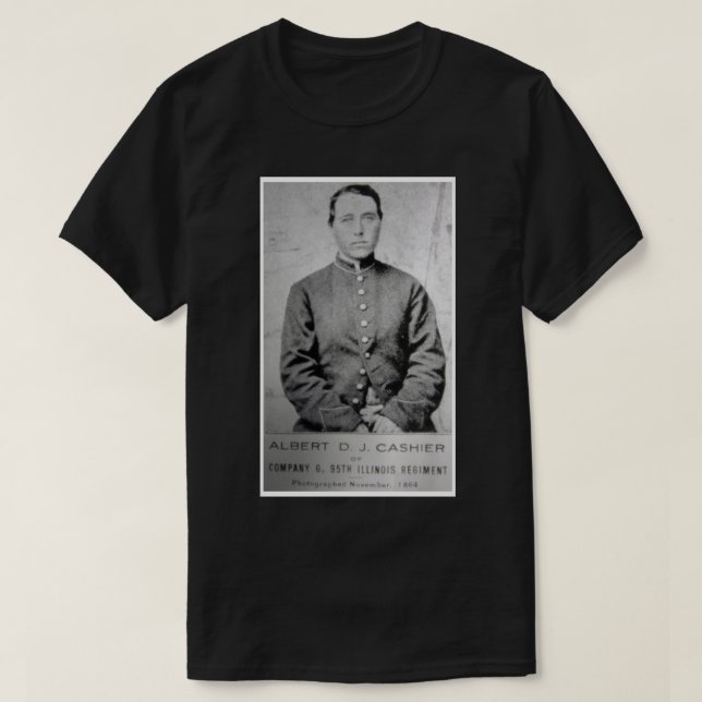 T-shirt Photo historique, Albert Cashier - Union Soldier (Design devant)