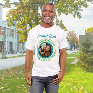 T-shirt Photo Jaune Clair Papa Fier de la Promotion Modern