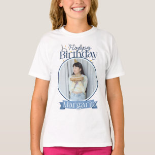 T-Shirt Photo Joyeux Anniversaire Personnalisé   S