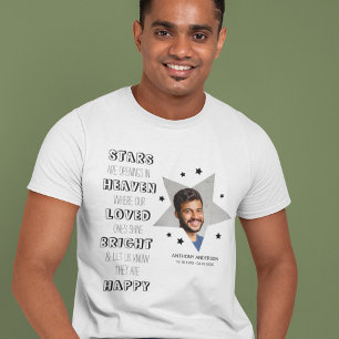 T-shirt Photo Mémorial d'Étoile Personnalisé