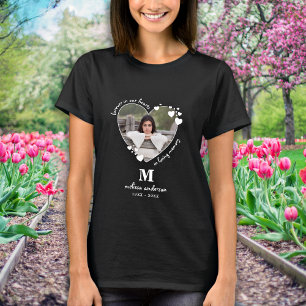 T-shirt Photo Mémorial Personnalisée Pour Toujours Dans No
