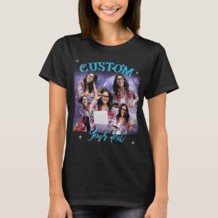 T-shirt Photo Multiphoto Personnalisée, Bootleg Vintage Ré
