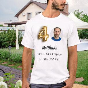 T-shirt photo or de 40e anniversaire