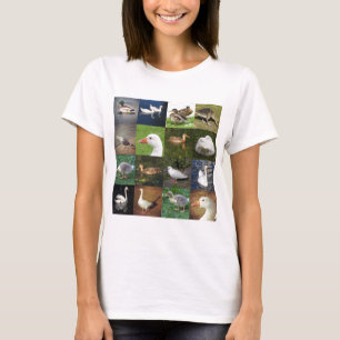 T-shirt Photo Patchwork Carré - Oiseaux