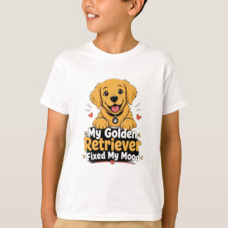 T-shirt Photo personnalisé Chien Golden Retriever a amélio