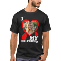 T-shirt photo personnalisé J'aime ma copine