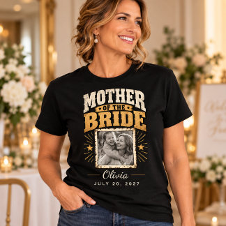 T-Shirt Photo Personnalisé pour la Mère de la Mari