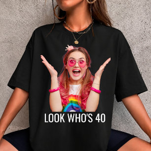 T-Shirt photo personnalisé pour les 40 ans