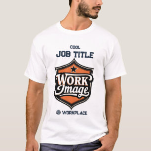 T-shirt Photo personnalisé Titre d'emploi personnalisé & L