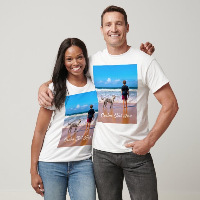 T-shirt photo personnalisé Votre cadeau photo préf (Unisexe)