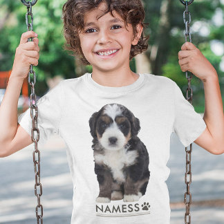 T-shirt Photo personnalisée avec le nom de votre chien