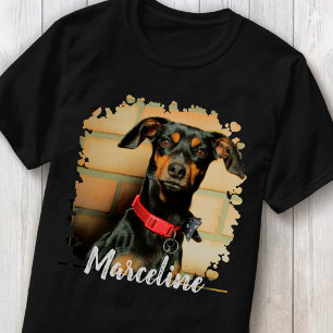 T-shirt Photo personnalisée avec typographie élégante Nom