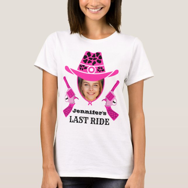 T-shirt Photo personnalisée de Cowgirl  (Devant)