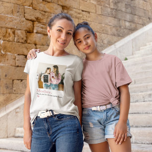 T-shirt Photo personnalisée de maman Merci