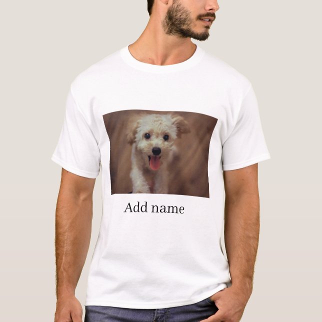 T-shirt Photo personnalisée et nom personnalisé   (Devant)