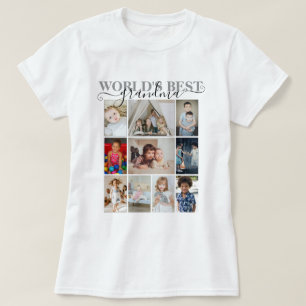 T-shirt Photo personnalisée et texte 10 Collage photo