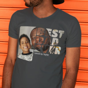 T-shirt Photo Personnalisée Et Texte Personnalisé Meilleur