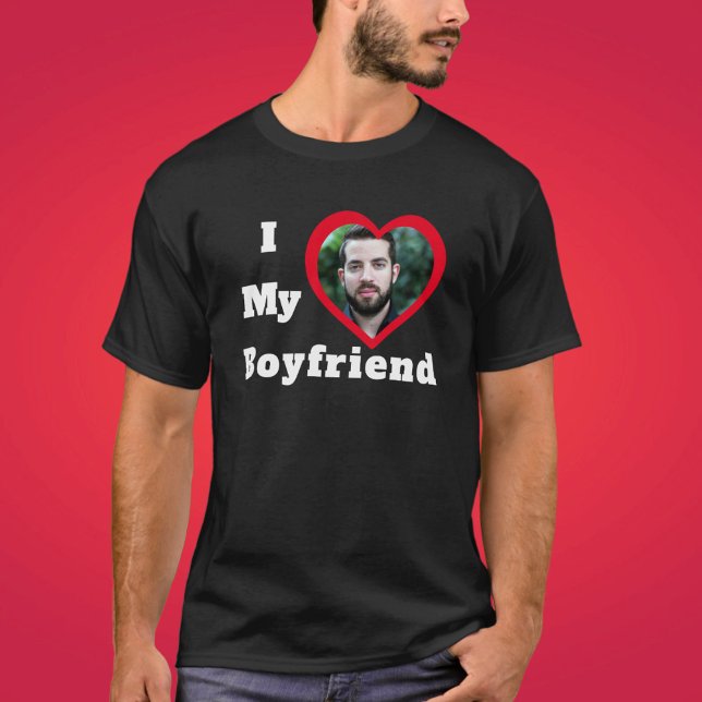T-shirt Photo Personnalisée Personnalisée Bae I Love My Bo (Créateur téléchargé)