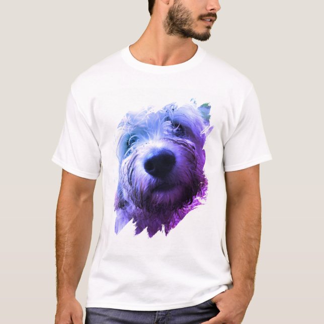 T-Shirt Photo Personnalisée Pour Animaux De Compag (Devant)