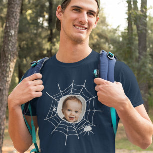 T-shirt Photo personnalisée Spider web spiderweb éffrayant