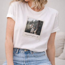 T-Shirt Photo Polaroïd | Art Rétro Vintage Personn