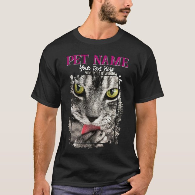 T-shirt photo pour animal de compagnie personnalis (Devant)