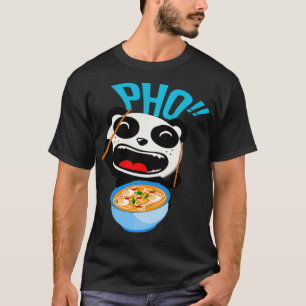 T-shirt Photo Soup Vietnam Ramen rire Panda Chine Asie