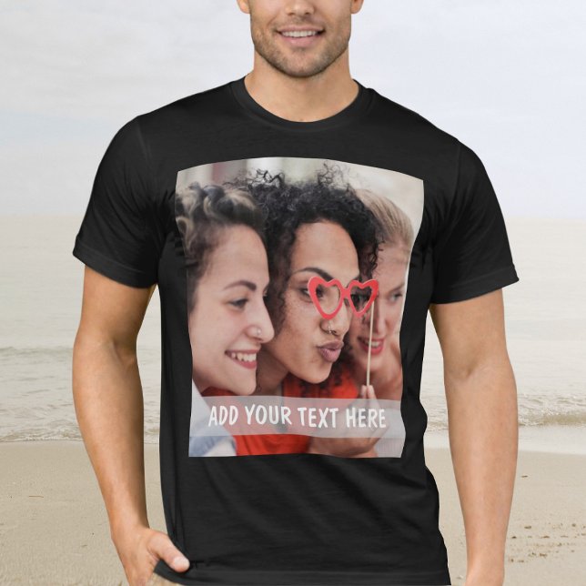 T-shirt Photo & Texte ou nom personnalisé  (Créateur téléchargé)