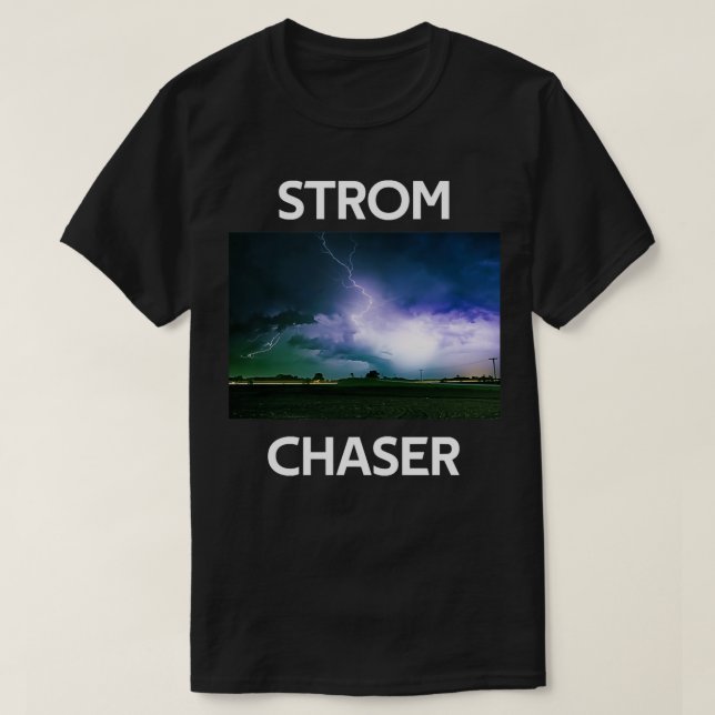 T-shirt Photo Tornade Chaser Storm (Design devant)