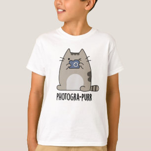 T-shirt Photograh-purr Funny Chat Photographe Pun