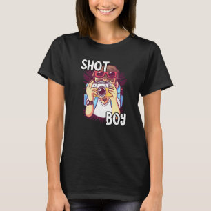 T-shirt Photographe a pris une photo de garçon objectif d'