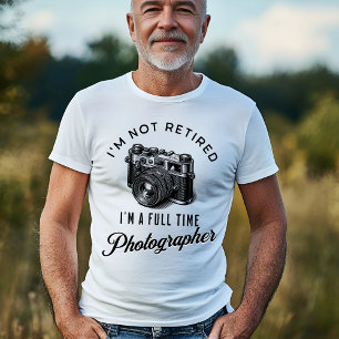 T-shirt Photographe à temps plein à la retraite
