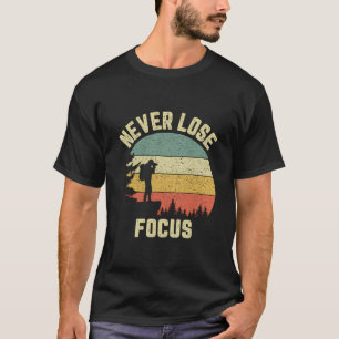 T-shirt Photographe amusant Caméra de chemise ne jamais pe