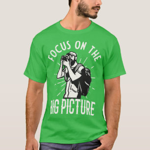 T-shirt Photographe Concentré Sur La Photographie Globale