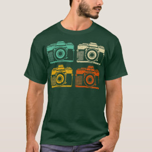 T-shirt Photographe de caméra rétro