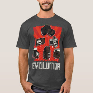 T-shirt Photographe de l'évolution de l'appareil photo sym