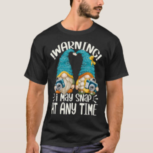 T-shirt Photographe Gnomes Avertissement Je Peux Le Regard