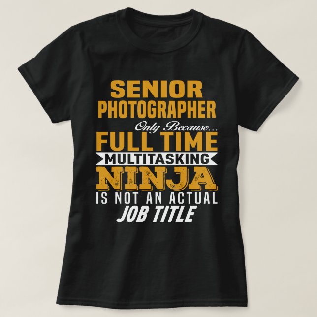 T-shirt Photographe principal (Design devant)