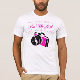 T-shirt Photographe Sassy Camera Girl T Shirt