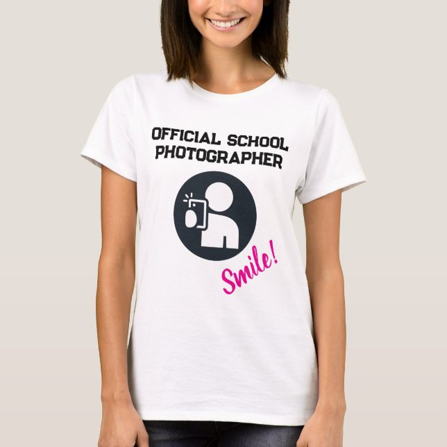 T-shirt Photographe scolaire (Devant)