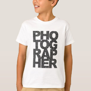 T-shirt Photographe - texte noir