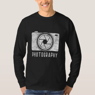 T-shirt Photographie Caméra Miroir Reflex Lens Photographe